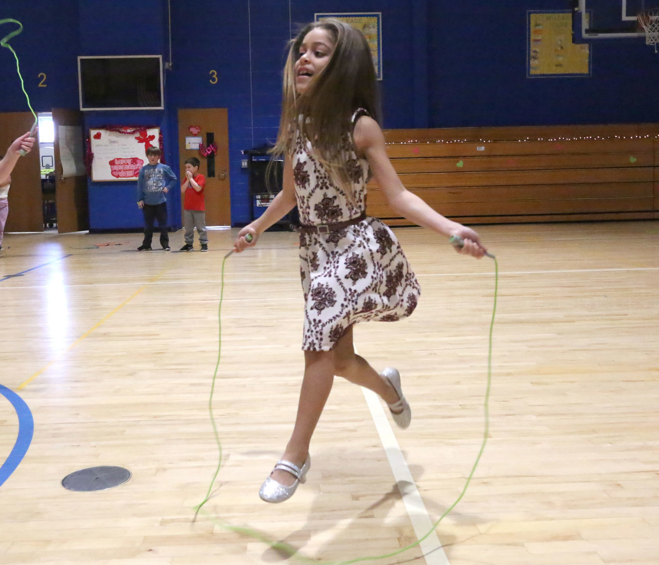 Marsh School dance and jump rope contest